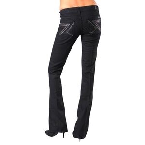 Tall black 7 For All Mankind Flynt Jeans size 27